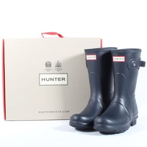 Hunter Womens Original Short Rain Boots Matte Navy